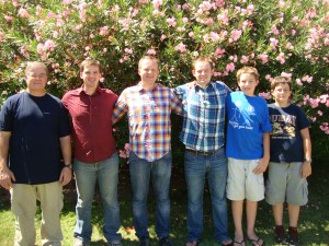 Dad & 5 out of 6 brothers & the only grandson!